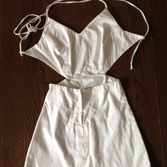White cutout mini Dress - Picture 3 of 3